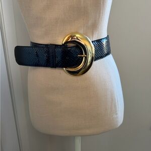 Magid Snakeskin Belt